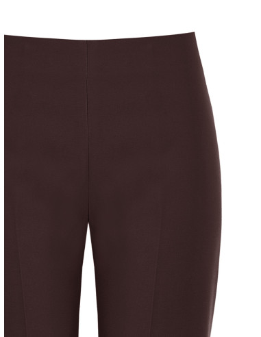 Rinascimento Technical Fabric Flared Trousers with Side Zip - Vesti...