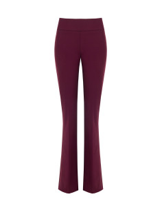Scuba Crepe Flared Trousers with a Rinascimento-Style Waistband 2