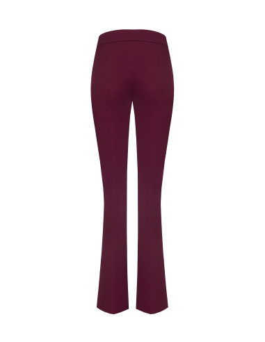 Pantalon évasé en crêpe scuba avec ceinture à la taille « Rinascime...