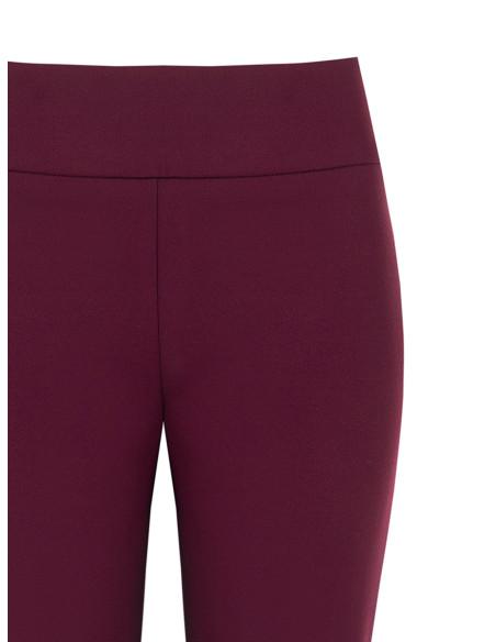 Pantalon évasé en crêpe scuba avec ceinture à la taille « Rinascime...