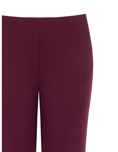 Straight-leg Scuba Crepe Trousers with Elasticated Waistband by Rin...