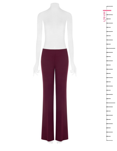 Straight-leg Scuba Crepe Trousers with Elasticated Waistband by Rin...