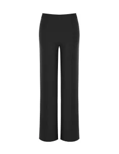 Pantalon palazzo en crêpe scuba à taille élastiquée « Rinascimento » 2