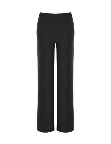 Pantaloni Palazzo In Scuba Crepe Con Vita Elasticizzata Rinascimento