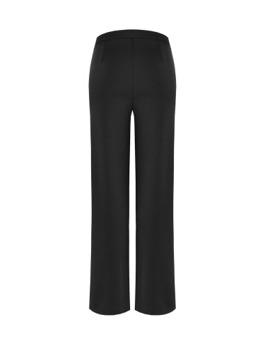 Pantaloni Palazzo In Scuba Crepe Con Vita Elasticizzata Rinascimento