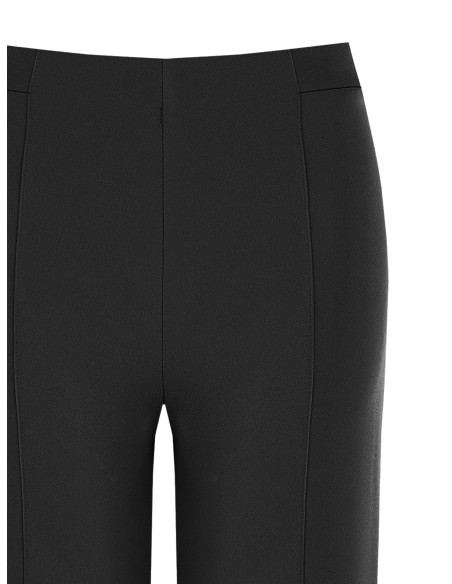 Pantalon palazzo en crêpe scuba à taille élastiquée « Rinascimento ...