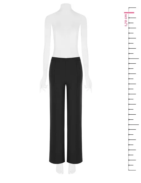 Pantaloni Palazzo In Scuba Crepe Con Vita Elasticizzata Rinascimento