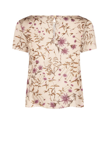 Blouse ample et fluide en satin à fleurs « Rinascimento » - Vestiti...