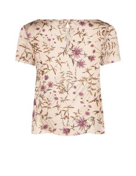 Blouse ample et fluide en satin à fleurs « Rinascimento » - Vestiti...