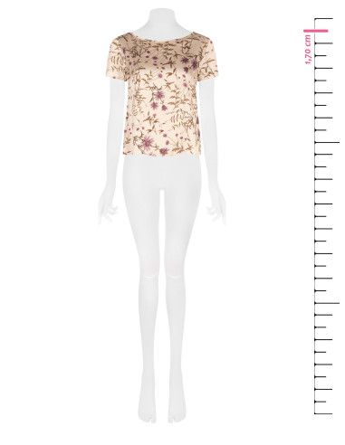 Blouse ample et fluide en satin à fleurs « Rinascimento » - Vestiti...