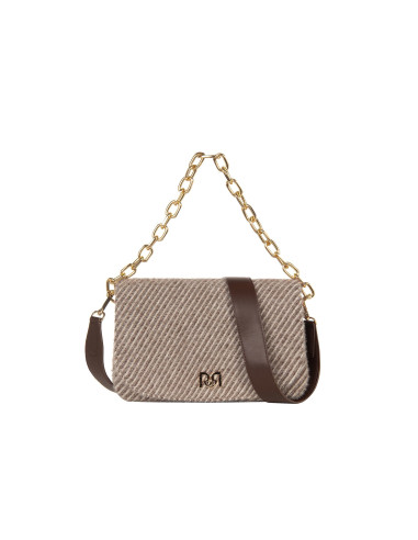 Sac à bandoulière en tissu chaud à rayures avec chaîne et bandoulière amovible Rinascimento