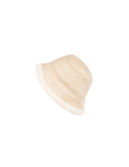 Casquette « bucket » en imitation peau de mouton « Rinascimento » -...