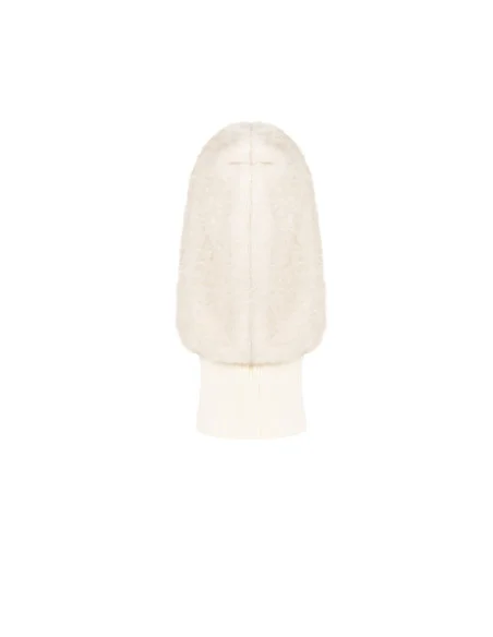 Cagoule en fausse fourrure et col côtelé Rinascimento