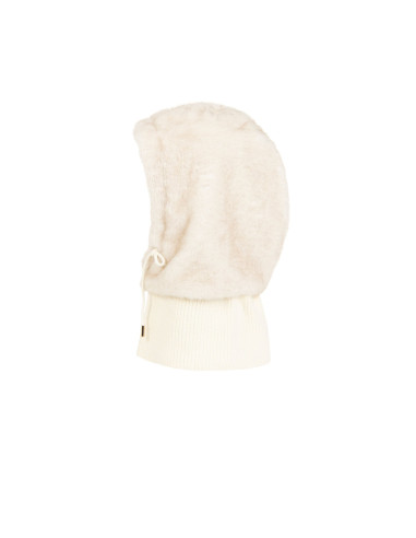 Rinascimento Faux Fur Balaclava with Ribbed Collar - Vestiti Firmat...