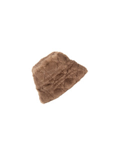 Rinascimento Quilted Faux Fur Bucket Hat - Vestiti Firmati Life Smiles