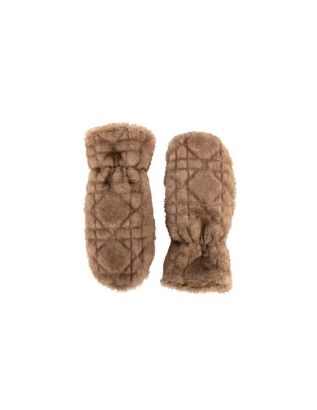 Quilted Faux Fur Gloves Rinascimento