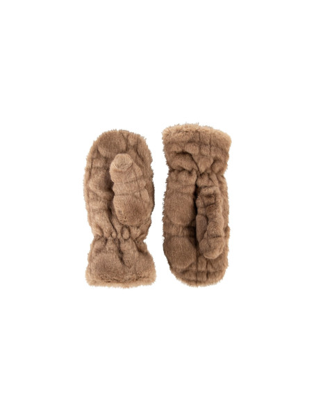 Rinascimento Quilted Faux Fur Gloves - Vestiti Firmati Life Smiles