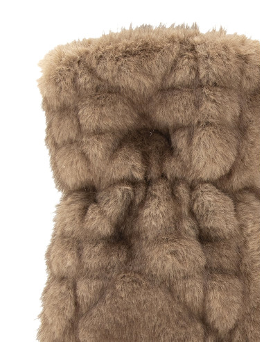 Rinascimento Quilted Faux Fur Gloves - Vestiti Firmati Life Smiles