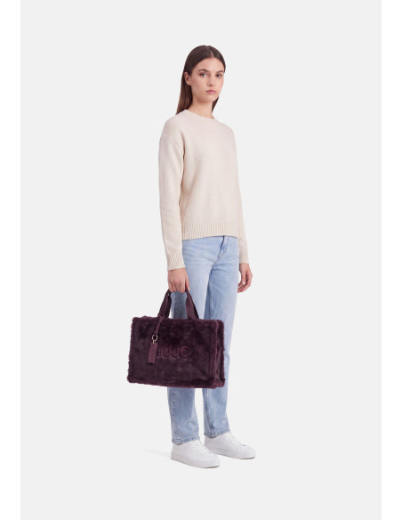 Grand sac tote en teddy Liu Jo