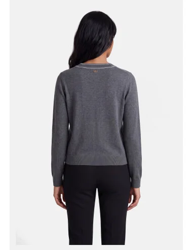 Pull-over orné de perles bijoux Liu Jo