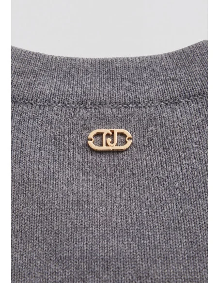 Pull-over orné de perles bijoux Liu Jo