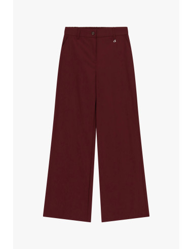 Pantalon palazzo avec poches latérales et passants « Dixie »