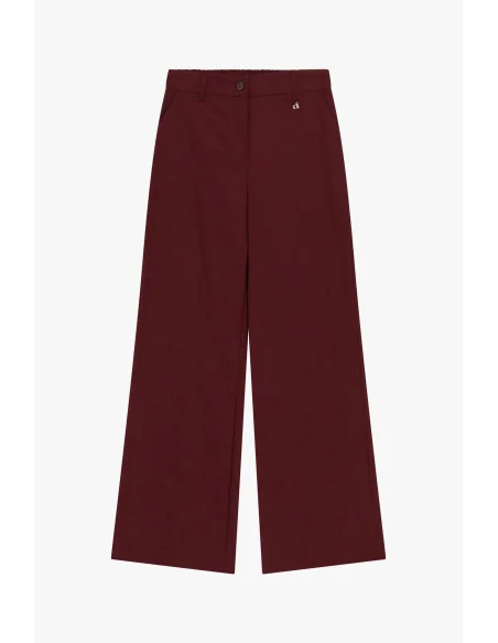 Dixie Palazzo Trousers with Side Pockets and Belt Loops