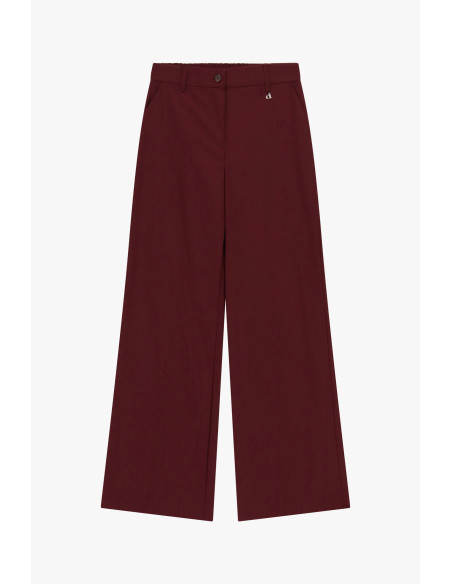 Pantalon palazzo avec poches latérales et passants « Dixie »