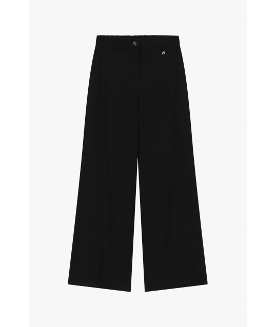 Pantaloni Palazzo Con Tasche Laterali E Passanti Dixie
