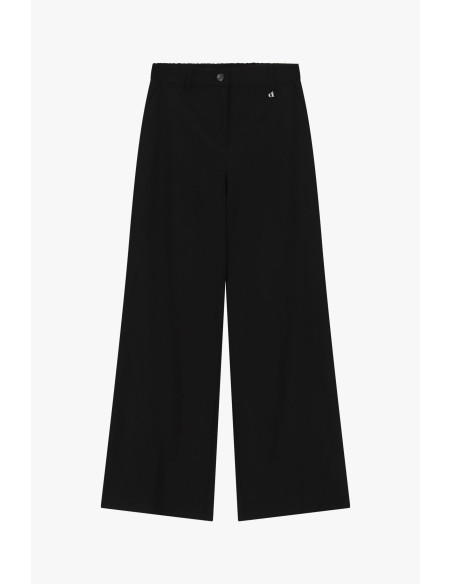 Dixie Palazzo Trousers with Side Pockets and Belt Loops