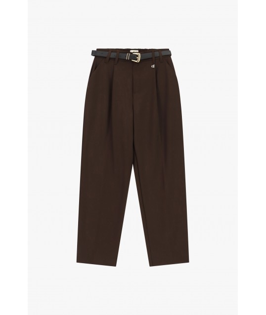Pantaloni Sartoriali A Vita Alta Con Cintura Dixie