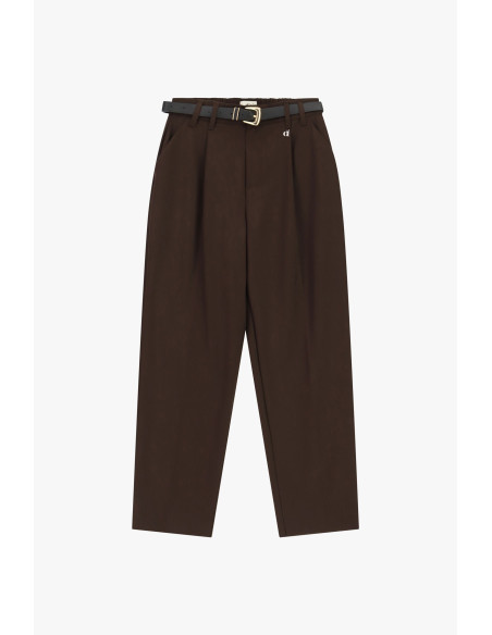 Pantalon sur mesure à taille haute avec ceinture Dixie