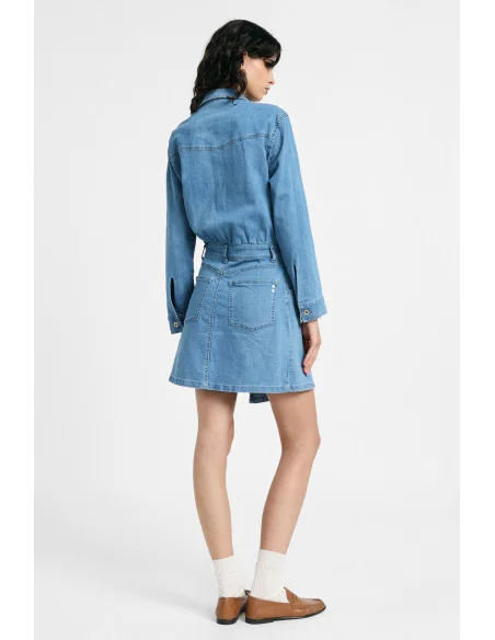 Short Dress with Front Pockets and Buttons – Please