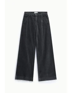 Pantalon à cinq poches et à jambes larges « Please » 2