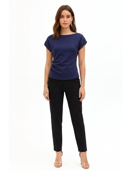 Top Sfiancato In Neoprene Arricciato Sui Fianchi Rinascimento