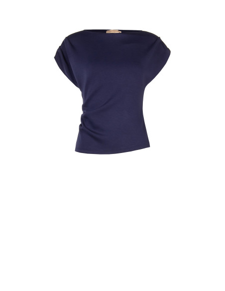 Top Sfiancato In Neoprene Arricciato Sui Fianchi Rinascimento
