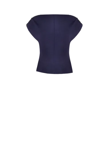Top Sfiancato In Neoprene Arricciato Sui Fianchi Rinascimento