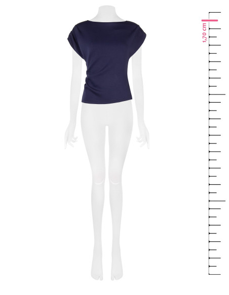 Top Sfiancato In Neoprene Arricciato Sui Fianchi Rinascimento