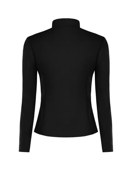 Giacca Blazer Sfiancata In Scuba Crepe Con Zip Asimmetrica Rinascimento