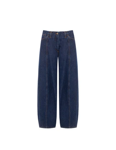 Balloon Jeans with Front Stitching Rinascimento
