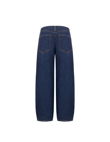Jeans Ballon Con Impunture Frontali Rinascimento