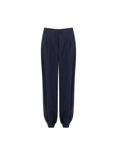 Pantalon ballon en mélange de viscose avec doubles pinces « Rinasci...
