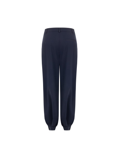 Pantaloni Balloon In Misto Viscosa Con Doppia Pinces Rinascimento