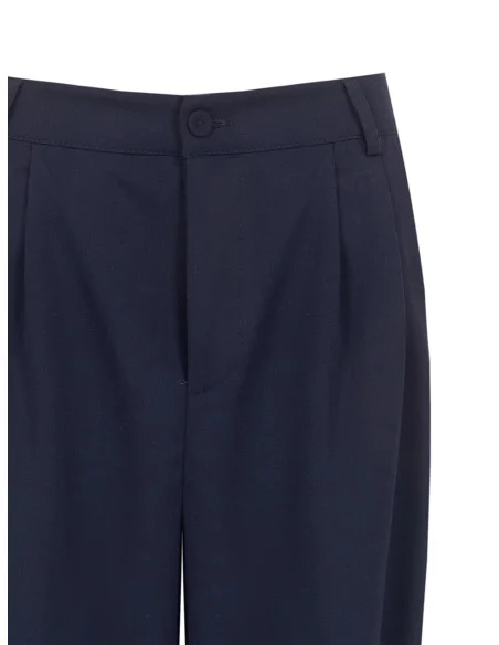 Pantalon balloon en mélange de viscose avec double pince Rinascimento