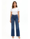 Jeans Wide Leg Elasticizzati Con Cintura Coordinata Rinascimento