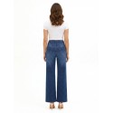 Jeans Wide Leg Elasticizzati Con Cintura Coordinata Rinascimento