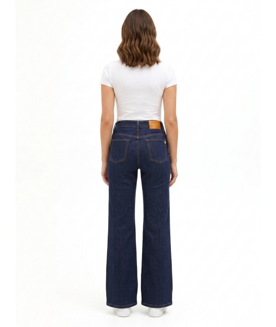 Wide-Leg Stretch Jeans, Zero Rinascimento Wash