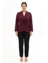 Giacca Blazer Curvy A Portafoglio In Tessuto Cadi Rinascimento Curvy