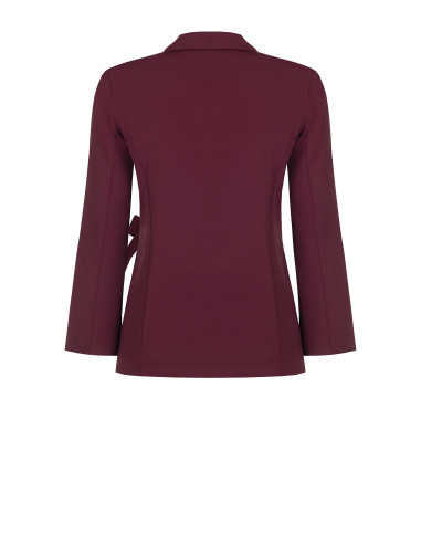 Curvy Wrap Blazer Jacket in Cady Fabric Rinascimento Curvy