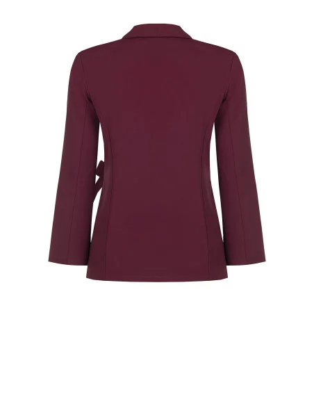 Giacca Blazer Curvy A Portafoglio In Tessuto Cadi Rinascimento Curvy